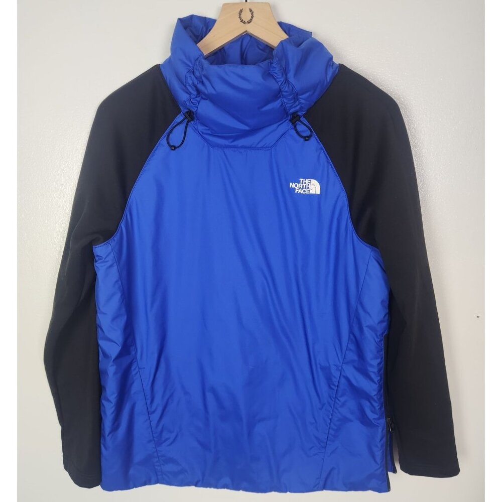 The North Face Women's Sz. M Canyonlands Insulated Hybrid Pullover Blue/Blk